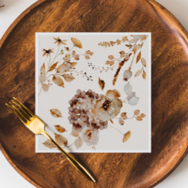 Guardanapo De Papel Casamento Floral de Caiu do Pavial Elegante