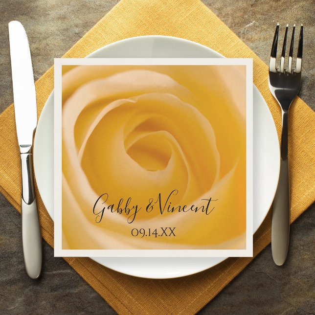 Guardanapo De Papel Casamento Floral de Rosa Branca (Criador carregado)