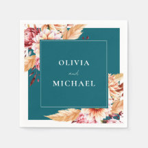 Casamento Floral de Teal Boho Chic