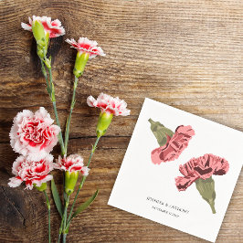 Guardanapo De Papel Casamento Floral Moderno Luxe-Crônica