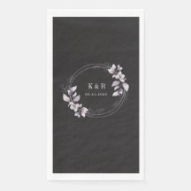 casamento floral monograma no outono