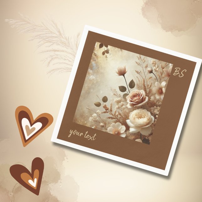 Guardanapo De Papel Casamento Floral Romântico Dreamy (Criador carregado)