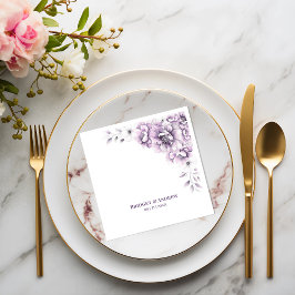 Guardanapo De Papel Casamento Floral Rosa