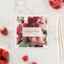 Casamento Floral Vermelho com Tema de Natal