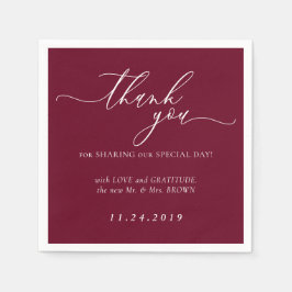 Guardanapo De Papel Casamento Formal Minimalista Decoração Branco e Bo