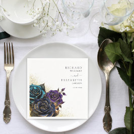 Guardanapo De Papel Casamento Glitter Rosa Gótico Escuro