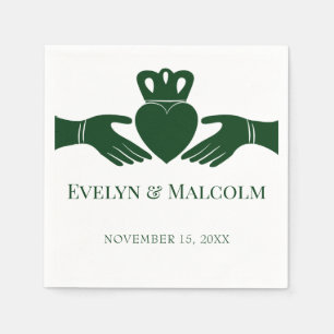 Guardanapo De Papel Casamento Gráfico Simples - Irlandês Claddagh Ri