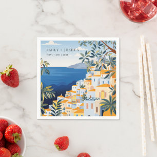 Guardanapo De Papel Casamento Italiano Da Costa Amalfi