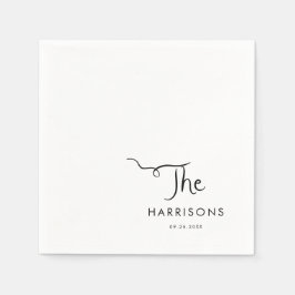 Guardanapo De Papel Casamento Manuscrito Whimsical