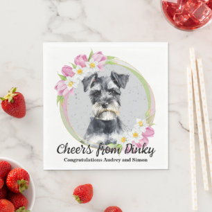Guardanapo De Papel Casamento Miniatura Schanuzer Com Napkins Com Foto