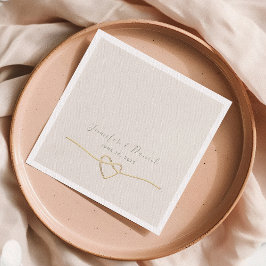 Guardanapo De Papel Casamento Minimalista