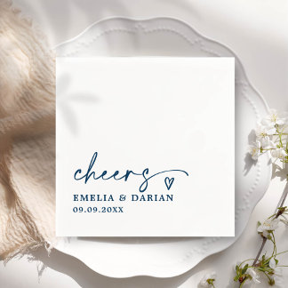 Guardanapo De Papel Casamento Minimalista Do Elegante Moderno Cheers S