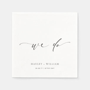 Guardanapo De Papel Casamento Minimalista Ellesmere Nós Fazemos