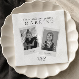Guardanapo De Papel Casamento Minimalista: Esses Jovens Estão se Casan