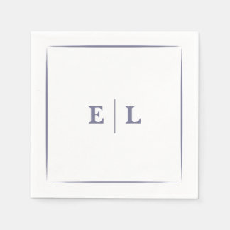 Guardanapo De Papel Casamento Minimalista Lavanda Empoeirada 