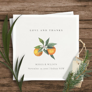 Guardanapo De Papel Casamento Mínimo de Obrigados de Boho Botânico L