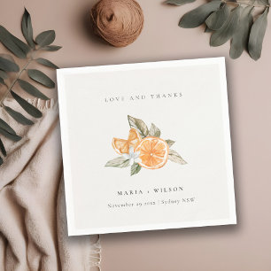 Guardanapo De Papel Casamento Mínimo de Obrigados de Boho Botânico Lar