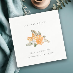 Guardanapo De Papel Casamento Mínimo de Obrigados de Boho Botânico Lar