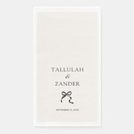 Guardanapo De Papel Casamento Mínimo Elegante de Arcos