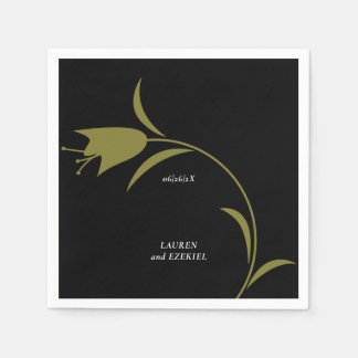 GUARDANAPO DE PAPEL CASAMENTO MOD OLIVE TULIP
