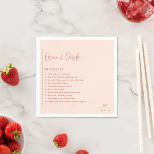 Guardanapo De Papel Casamento Moderno Grace Peach