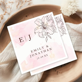 Guardanapo De Papel Casamento Moderno Minimalista