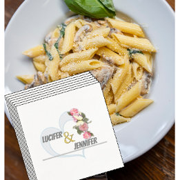 Guardanapo De Papel Casamento moderno personalizado Napkins