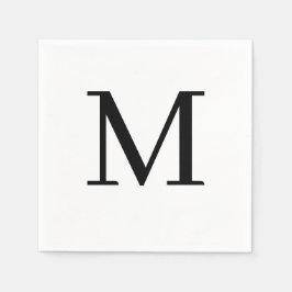 Guardanapo De Papel Casamento Monograma Design Clássico de Napkin