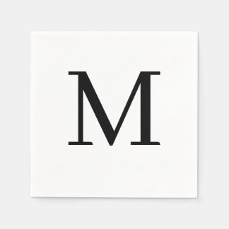 Guardanapo De Papel Casamento Monograma Design Clássico de Napkin