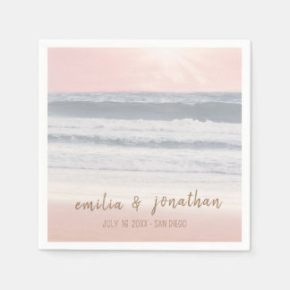 Guardanapo De Papel Casamento na Praia | Casamento à Beira-Mar