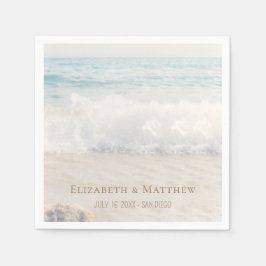 Guardanapo De Papel Casamento na Praia | Casamento à Beira-Mar