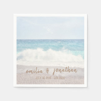 Guardanapo De Papel Casamento na Praia | Casamento à Beira-Mar