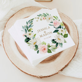 Guardanapo De Papel Casamento Napkin Blush Cocktail Napkin