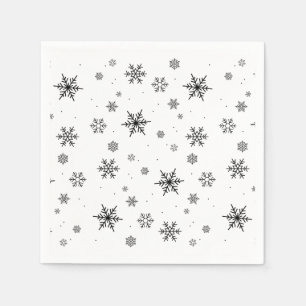 Guardanapo De Papel Casamento no inverno de flocos de neve suaves