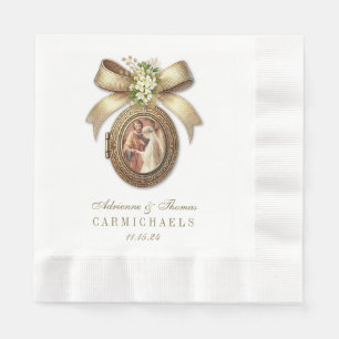 Guardanapo De Papel Casamento Noivo Noivo Matrimônio Católico Mary Jos