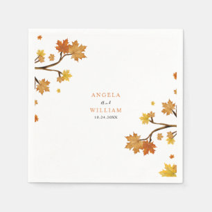 Guardanapo De Papel Casamento outono Boho Chic