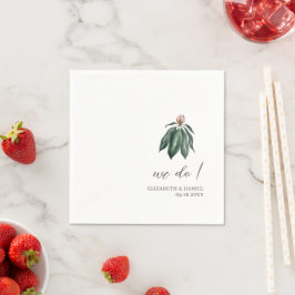 Guardanapo De Papel Casamento Personalizado Botânico Tropical