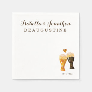 Guardanapo De Papel Casamento personalizado da cervejaria - brinde
