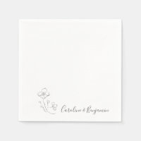 Casamento Personalizado de Arte Floral Mínima Pret