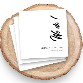 Guardanapo De Papel Casamento Personalizado Do Escrito "Nós Fazemos"