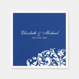 Guardanapo De Papel Casamento personalizado do Flourish redemoinho