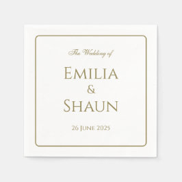 Guardanapo De Papel Casamento Personalizado Elegante Napkins