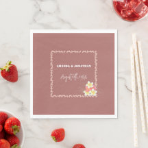 Casamento Personalizado Floral Moderno Minimalista