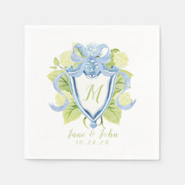 Guardanapo De Papel Casamento Personalizado Hydrangea Cocktail Napkins