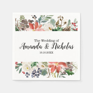 Guardanapo De Papel Casamento personalizado Mystical do inverno