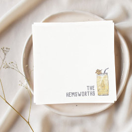 Guardanapo De Papel Casamento Personalizado Napkins Piña Colada Cockta