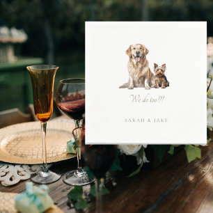 Guardanapo De Papel Casamento Pet Personalizado Napkins III