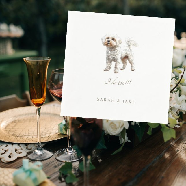 Guardanapo De Papel Casamento Pet Personalizado Napkins III (Criador carregado)
