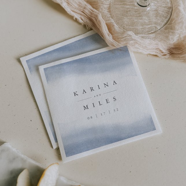 Guardanapo De Papel Casamento Por Aquarela Costeira Do Bei (Criador carregado)