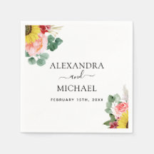 Casamento por Aquarela de Sunflower Eucalyptus Cou